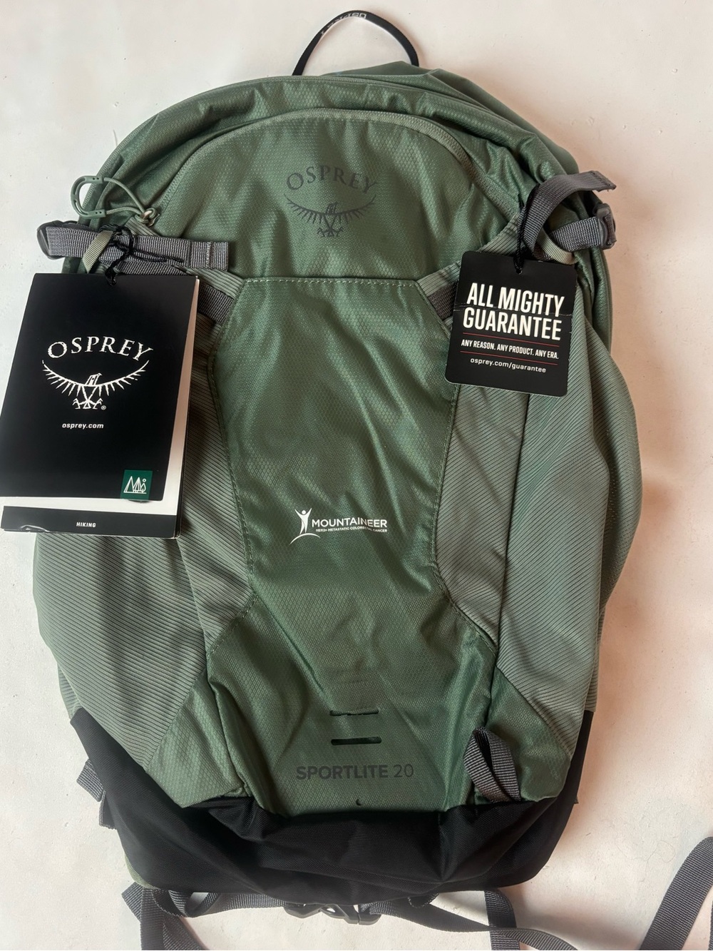 NWT Osprey Sportlite 20L Leaf Green Daypack With Monogram Hiking Backpack NEW